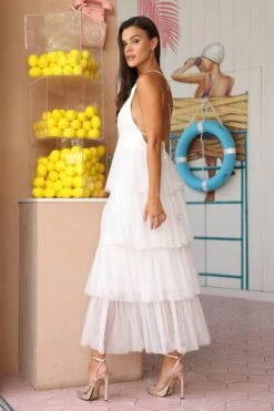 Bianca Tulle Maxi Dress In White 10 Bianca Tulle Maxi Dress In White -Laceand Beads 0H6A2966 5623239e 3825 430e 9b9e 0fc7f8edb42e