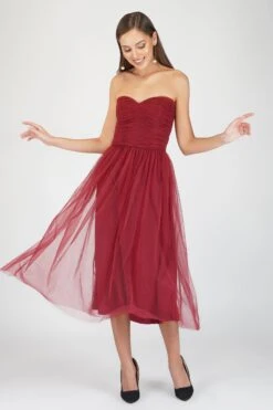 Litzy Midi In Burgundy