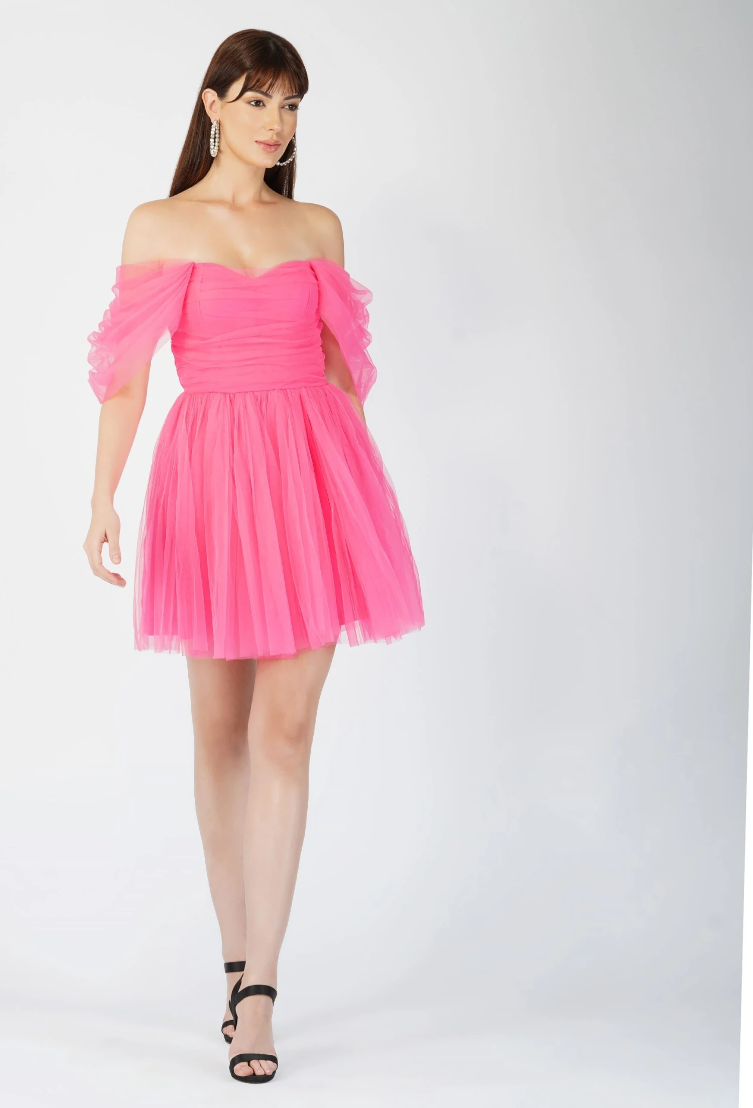 Sydney Pink Tulle Mini Dress 4 Sydney Pink Tulle Mini Dress - Image 4