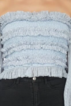 Rolf Top In Blue Polka 11 Rolf Top In Blue Polka -Laceand Beads 10 5