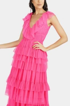 Alexandra Maxi In Pink -Laceand Beads 11 627447b3 67ef 40a8 a711 7aa66c3f541a