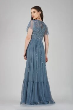 Marly Blue Embellished Maxi Dress 7 Marly Blue Embellished Maxi Dress -Laceand Beads 16 2