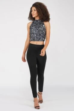 Gui Charcoal Grey Sequin Top 10 Gui Charcoal Grey Sequin Top -Laceand Beads 18 1 1