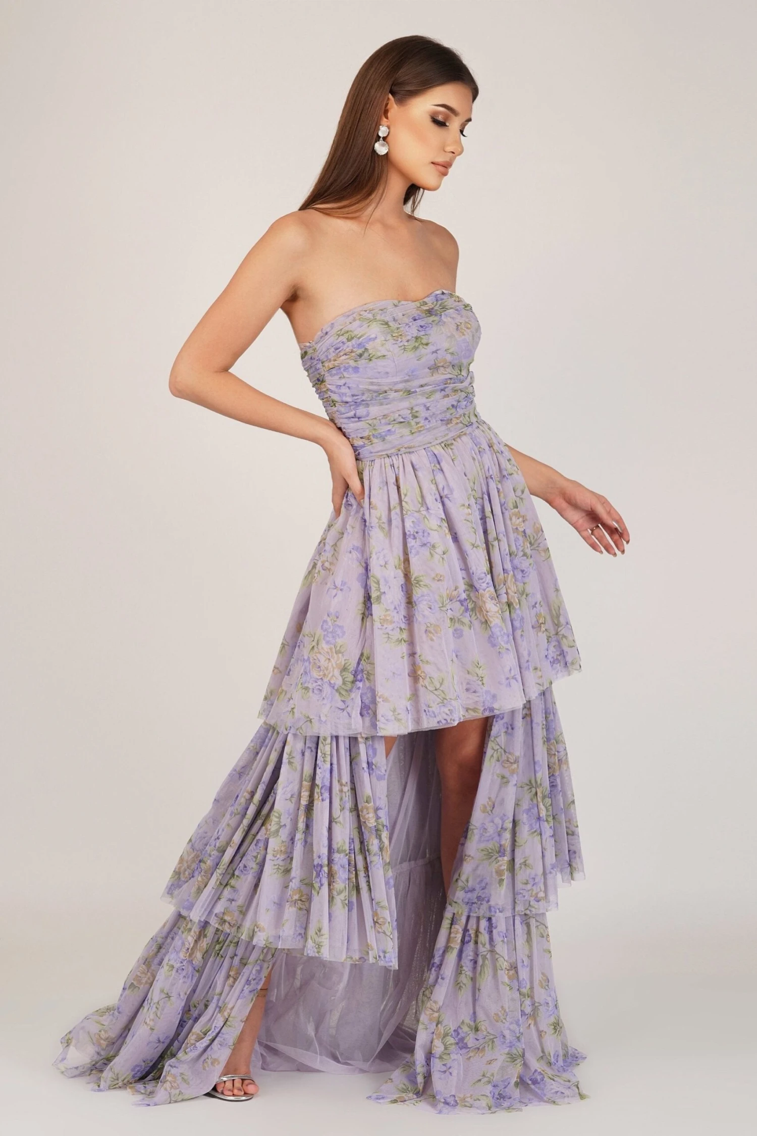 Shiloh Purple Printed Tulle Dress 3 Shiloh Purple Printed Tulle Dress - Image 3