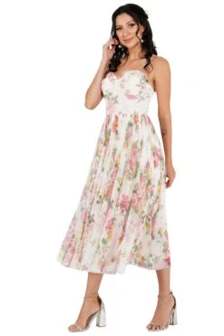 Dane Floral Tulle Corset Midi Dress 8 Dane Floral Tulle Corset Midi Dress -Laceand Beads 1 3 0e7e6b16 613a 42a8 8b3c 8ce324a8b58a