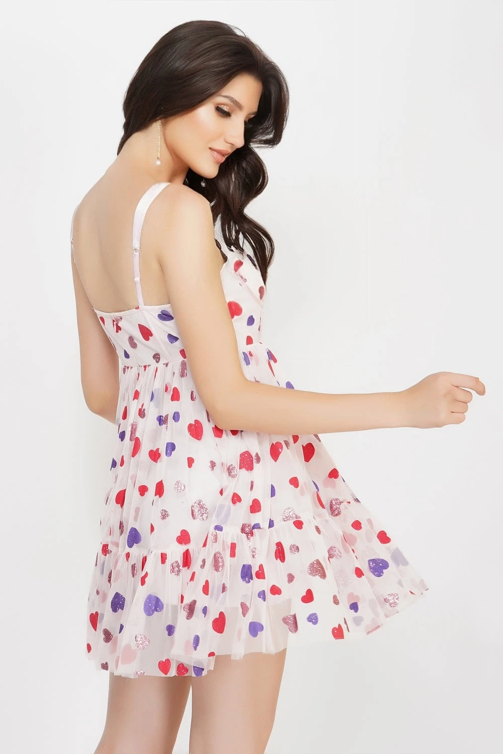 Bibi Corset Mini Dress In Pink Heart 2 Bibi Corset Mini Dress In Pink Heart - Image 2