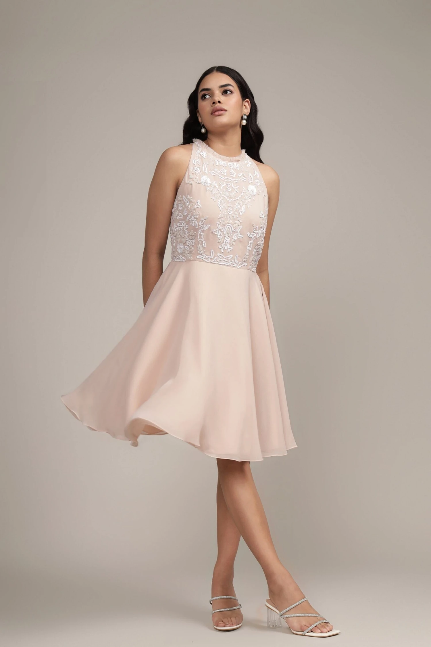 Nella Mini Dress In Vanilla Ice 2 Nella Mini Dress In Vanilla Ice - Image 2