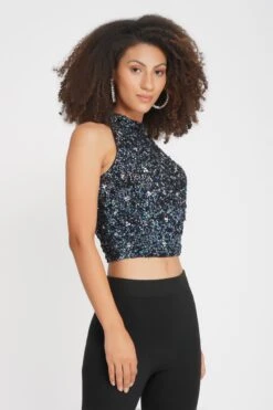 Gui Picasso Black Sequin Top 8 Gui Picasso Black Sequin Top -Laceand Beads 21 2