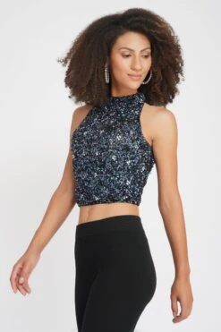 Gui Picasso Black Sequin Top 9 Gui Picasso Black Sequin Top -Laceand Beads 21 3