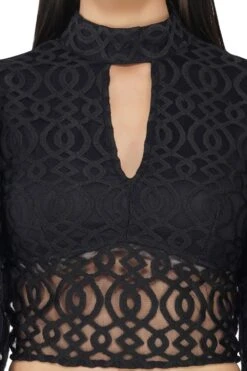 Marlee Lace Top In Navy Black 9 Marlee Lace Top In Navy Black -Laceand Beads 28