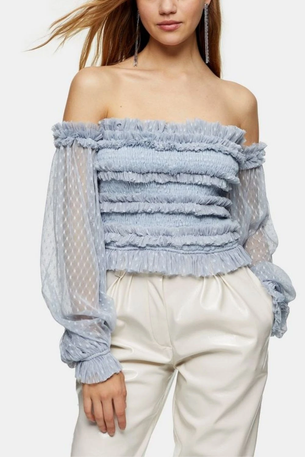 Rolf Top In Blue Polka 1 Rolf Top In Blue Polka