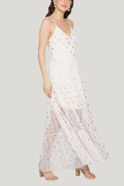 Poppy Mesh Midi Dress In Pink -Laceand Beads 30 06a8ebd2 a279 4c35 b4cd e6d0ee122c08