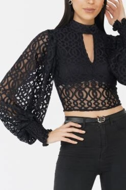 Marlee Lace Top In Navy Black 11 Marlee Lace Top In Navy Black -Laceand Beads 31 bd01bbe2 b22a 439f 9696 691b0649cd72
