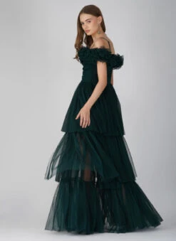 Sandy Tulle Maxi Dress In Emerald Green 6 Sandy Tulle Maxi Dress In Emerald Green -Laceand Beads 3570B7CB 69E0 430E B96E 8774C1F1AA7D