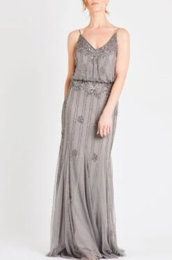 Keeva Grey Bridesmaid Maxi Dress 6 Keeva Grey Bridesmaid Maxi Dress -Laceand Beads 4