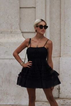 Bethan Structured Tulle Mini Dress In Black 11 Bethan Structured Tulle Mini Dress In Black -Laceand Beads 4A1C5D90 BA00 406E 973E D7EE90EBC2C5