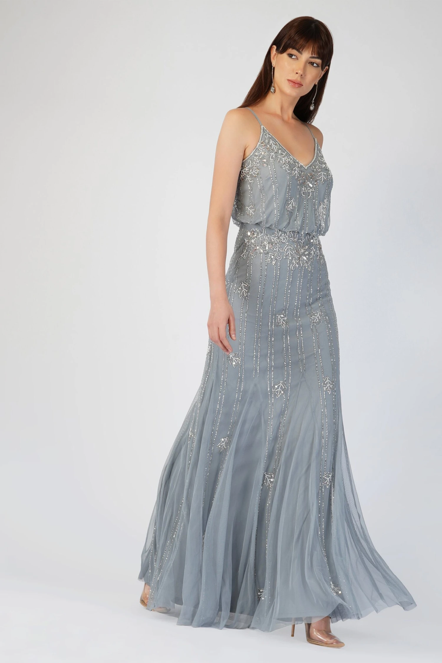 Keeva Blue Grey Bridesmaid Dress 5 Keeva Blue Grey Bridesmaid Dress - Image 5