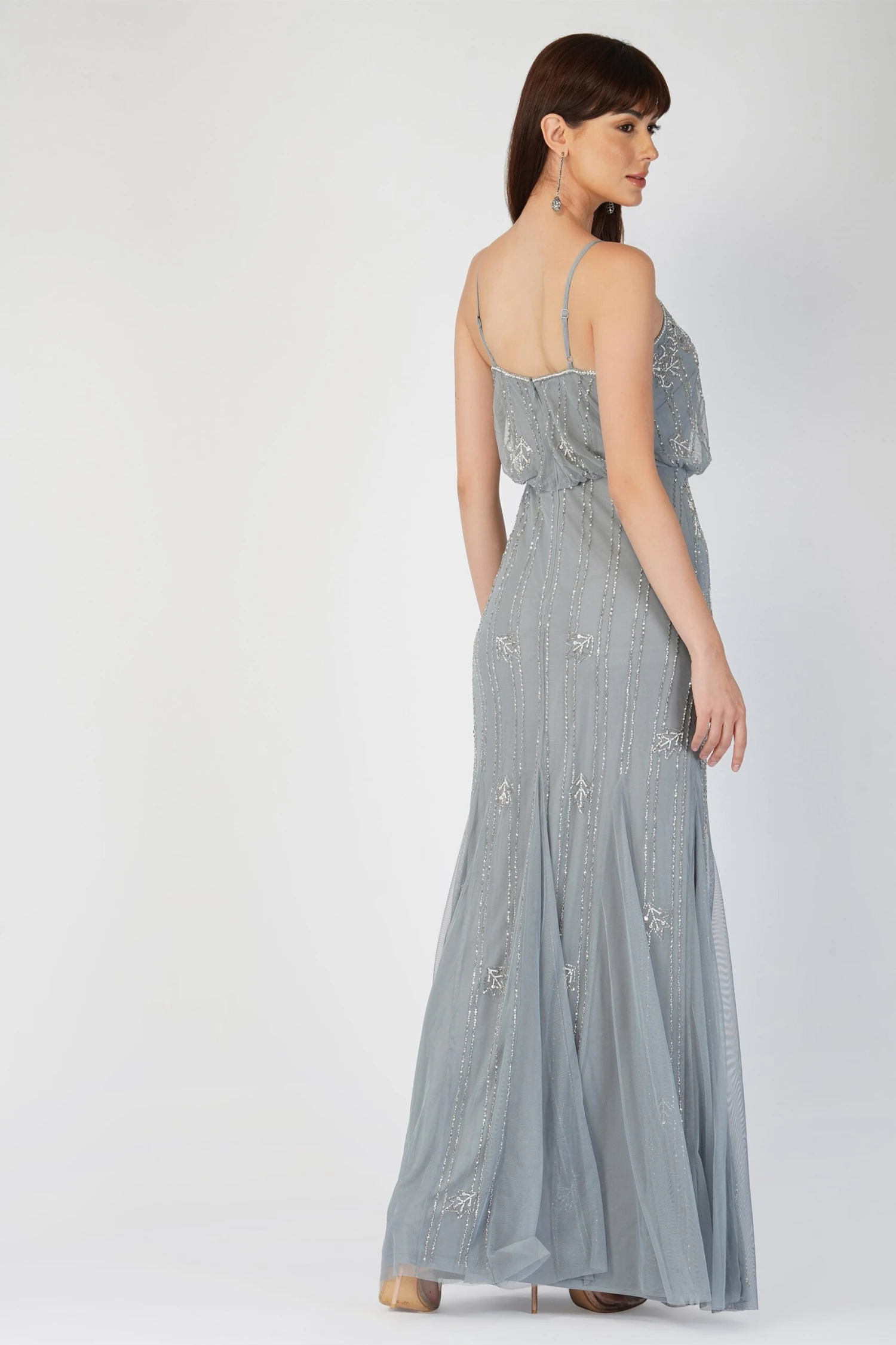 Keeva Blue Grey Bridesmaid Dress 4 Keeva Blue Grey Bridesmaid Dress - Image 4