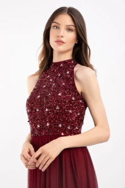 Gui Burgundy Bridesmaid Dress 11 Gui Burgundy Bridesmaid Dress -Laceand Beads 5 13 Copy