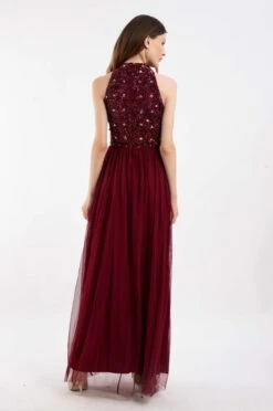 Gui Burgundy Bridesmaid Dress 10 Gui Burgundy Bridesmaid Dress -Laceand Beads 5 15 Copy