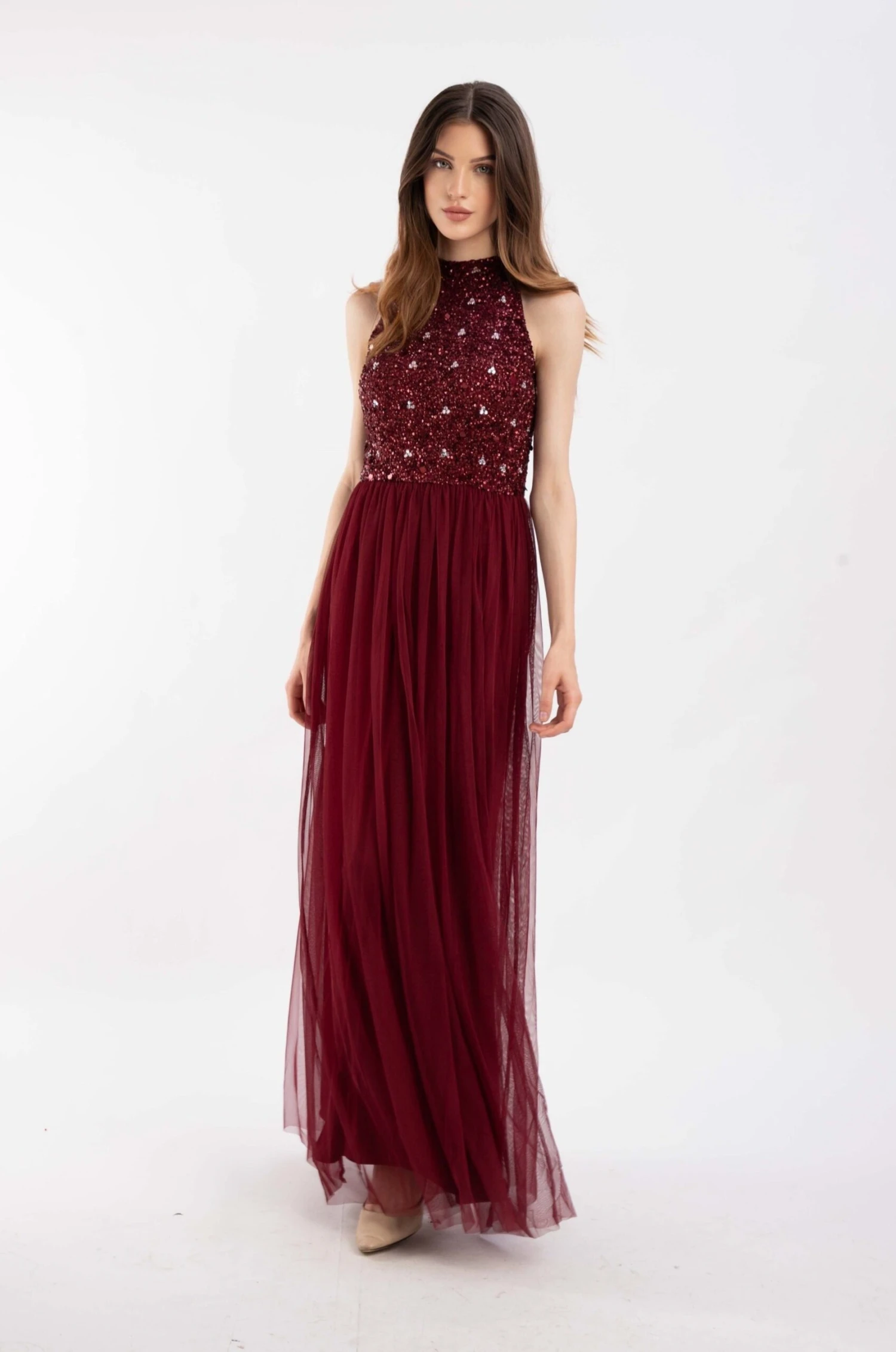 Gui Burgundy Bridesmaid Dress 6 Gui Burgundy Bridesmaid Dress - Image 6
