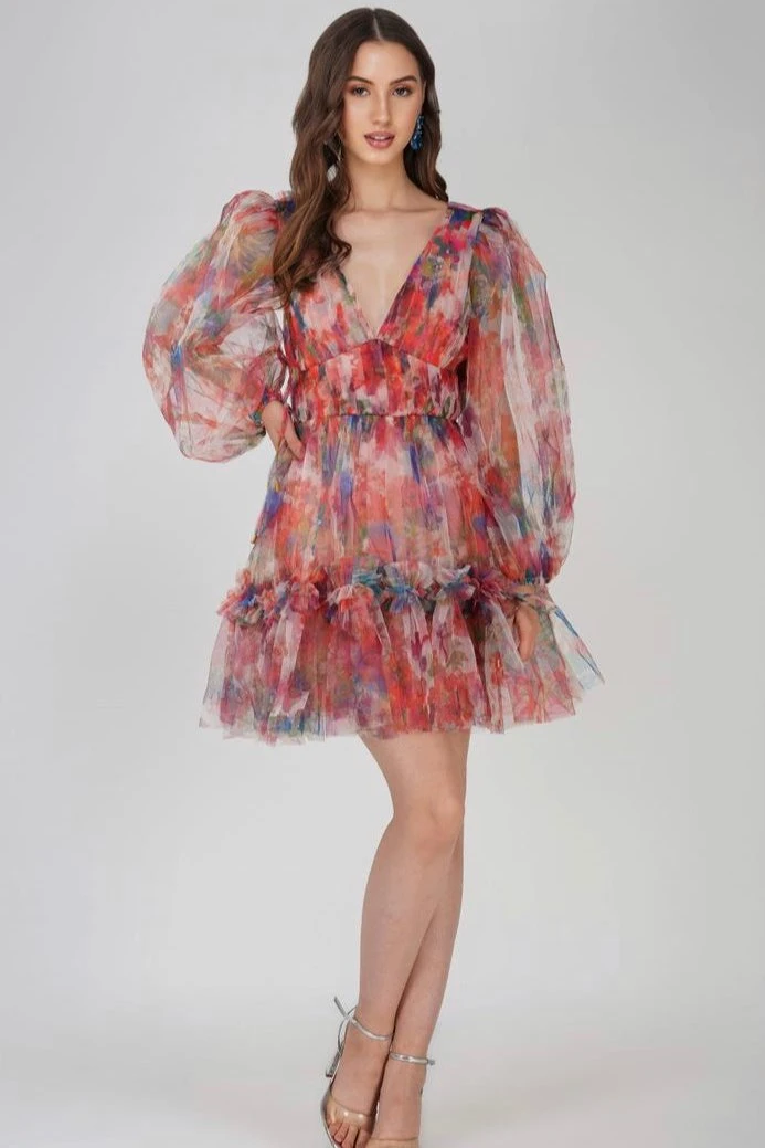 Gracelyn Mini Dress In Floral Print 2 Gracelyn Mini Dress In Floral Print - Image 2