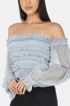 Rolf Top In Blue Polka 9 Rolf Top In Blue Polka -Laceand Beads 72