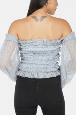 Rolf Top In Blue Polka 10 Rolf Top In Blue Polka -Laceand Beads 73