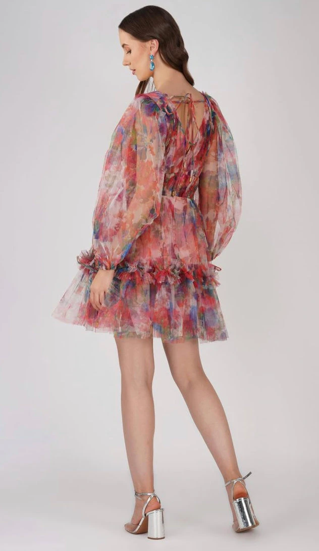 Gracelyn Mini Dress In Floral Print 4 Gracelyn Mini Dress In Floral Print - Image 4