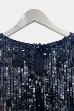 Elaine Black Sequin Top 33 Elaine Black Sequin Top -Laceand Beads 78