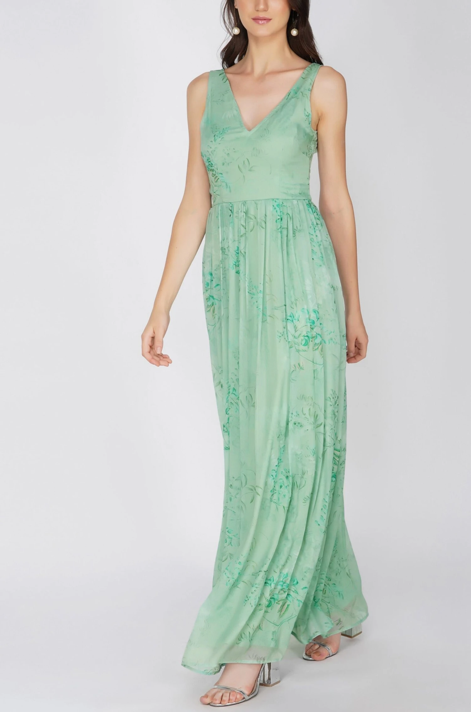 Ayden Green Printed Maxi Dress 3 Ayden Green Printed Maxi Dress - Image 3