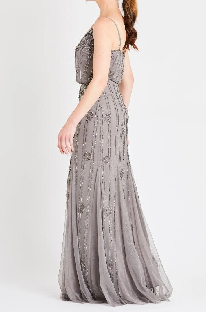 Keeva Grey Bridesmaid Maxi Dress 2 Keeva Grey Bridesmaid Maxi Dress - Image 2
