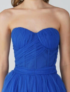 Lauren Cobalt Blue Tulle Mini Dress -Laceand Beads A56CA156 1A33 456C B414 EA79C0775691