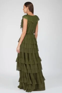 Alexandra Maxi Dress In Deep Olive 15 Alexandra Maxi Dress In Deep Olive -Laceand Beads Alexandra Maxi in Deep Olive