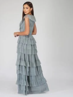 Alexandra Blue Tulle Maxi Dress 9 Alexandra Blue Tulle Maxi Dress -Laceand Beads Alexandrablue 1 Copy