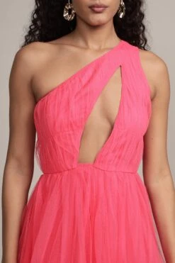 Aurelia Pink Pom Pom Mini Dress -Laceand Beads Aurelia Pink Pom Pom Mini Dress 9