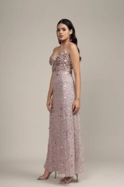 Betty Beaded Champagne Maxi Dress -Laceand Beads Betty Maxi in Champagne 6