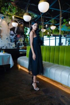 Butterfly Black Tulle Midi Dress 7 Butterfly Black Tulle Midi Dress -Laceand Beads ButterflyBlack 4