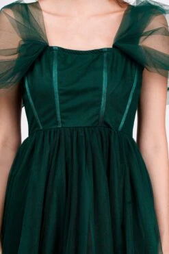 Jayne Emerald Green Tulle Midi Dress 11 Jayne Emerald Green Tulle Midi Dress -Laceand Beads DSC2775