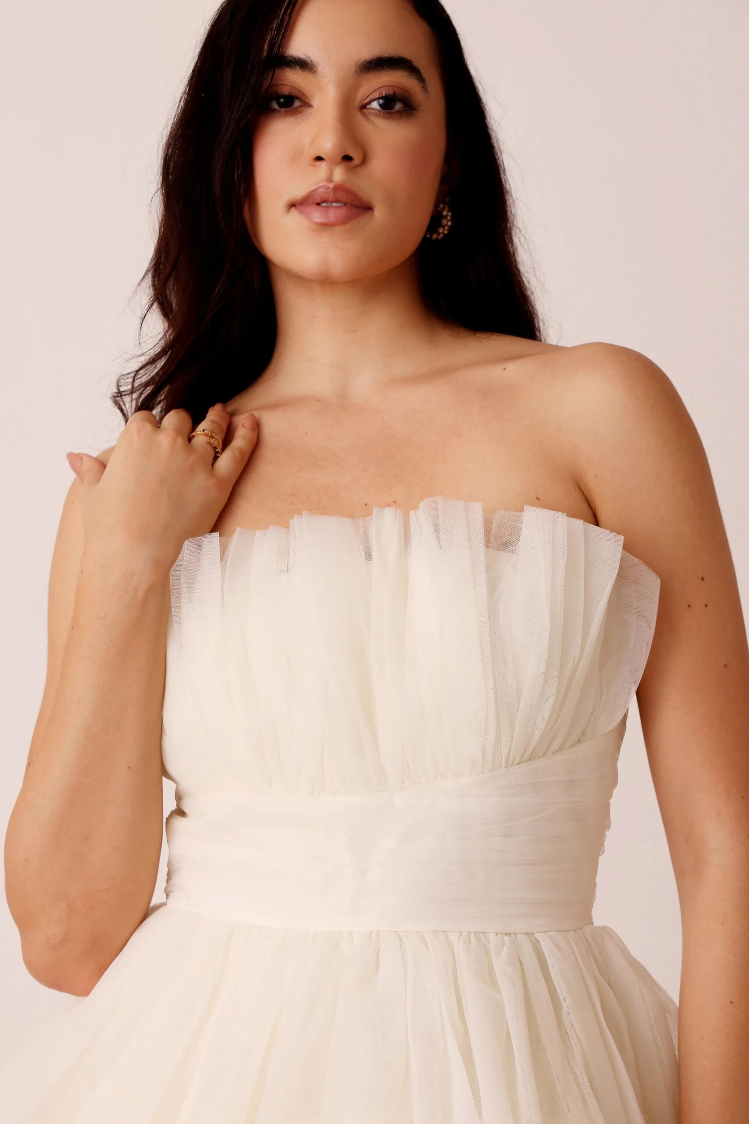 Dakota Strapless Maxi Dress In Ivory 4 Dakota Strapless Maxi Dress In Ivory - Image 4