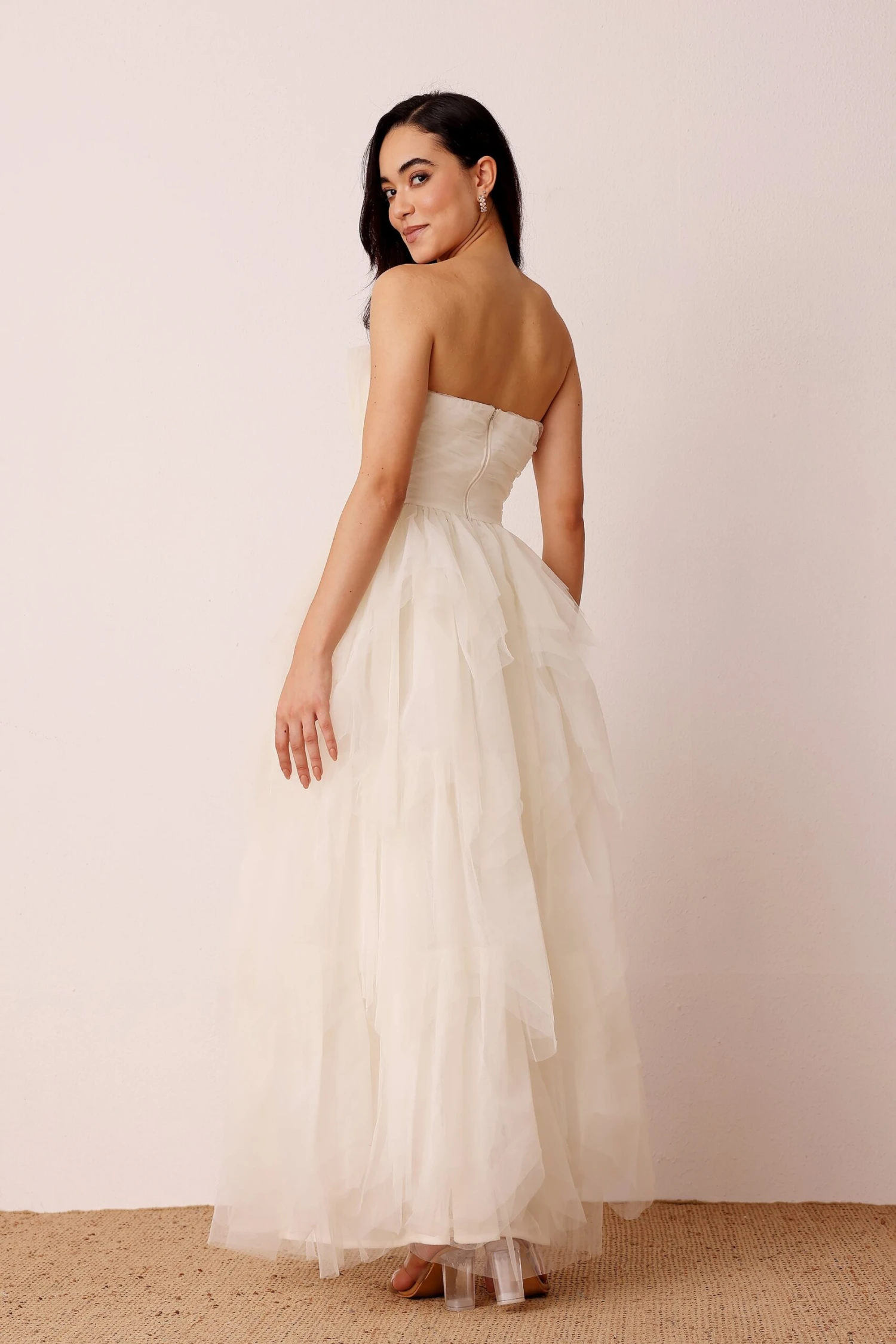 Dakota Strapless Maxi Dress In Ivory 2 Dakota Strapless Maxi Dress In Ivory - Image 2