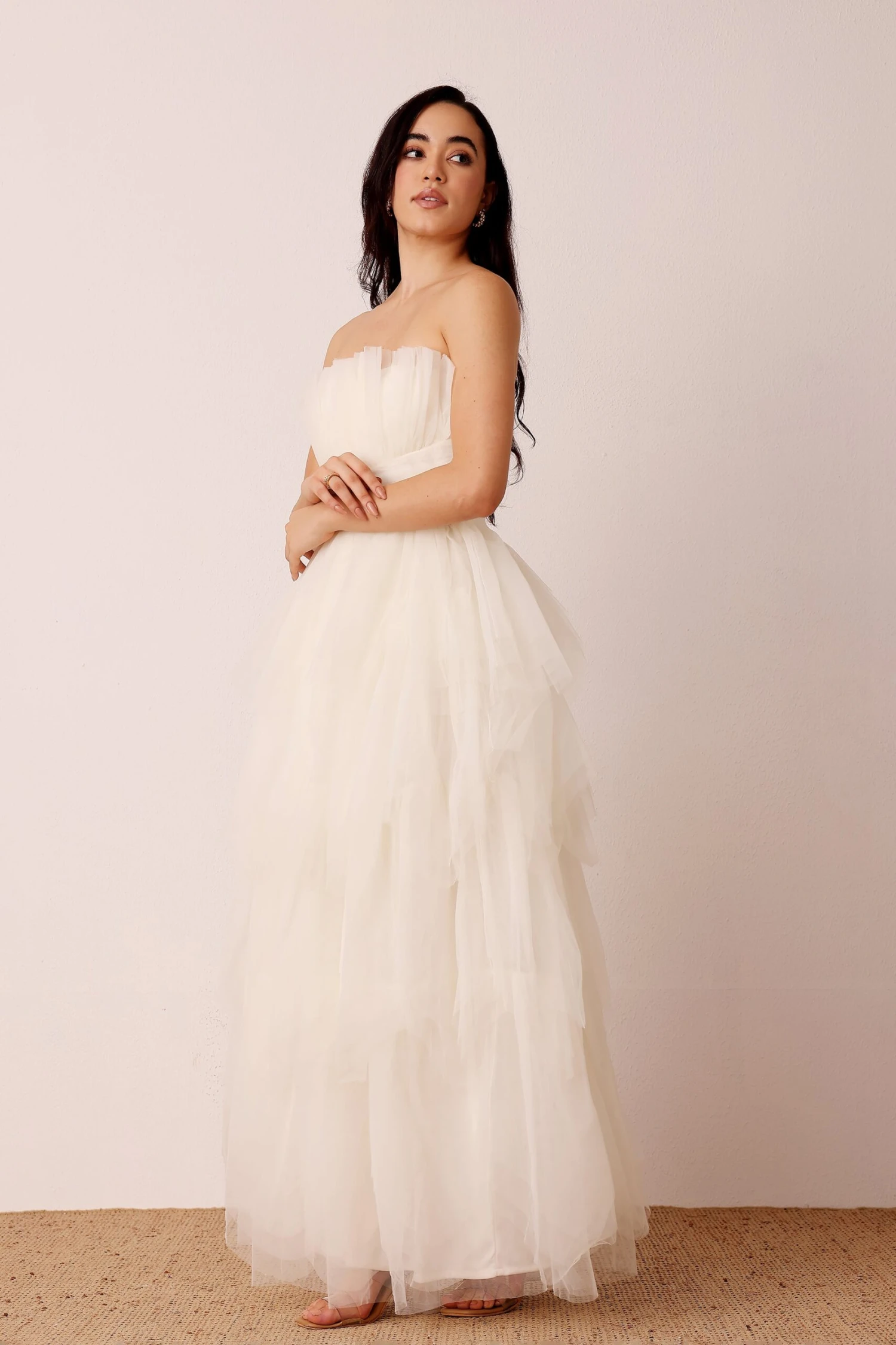 Dakota Strapless Maxi Dress In Ivory 6 Dakota Strapless Maxi Dress In Ivory - Image 6