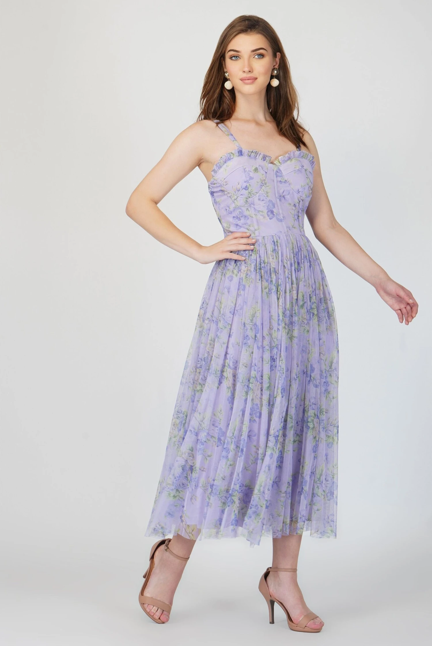 Dane Purple Corset Midi Dress 2 Dane Purple Corset Midi Dress - Image 2