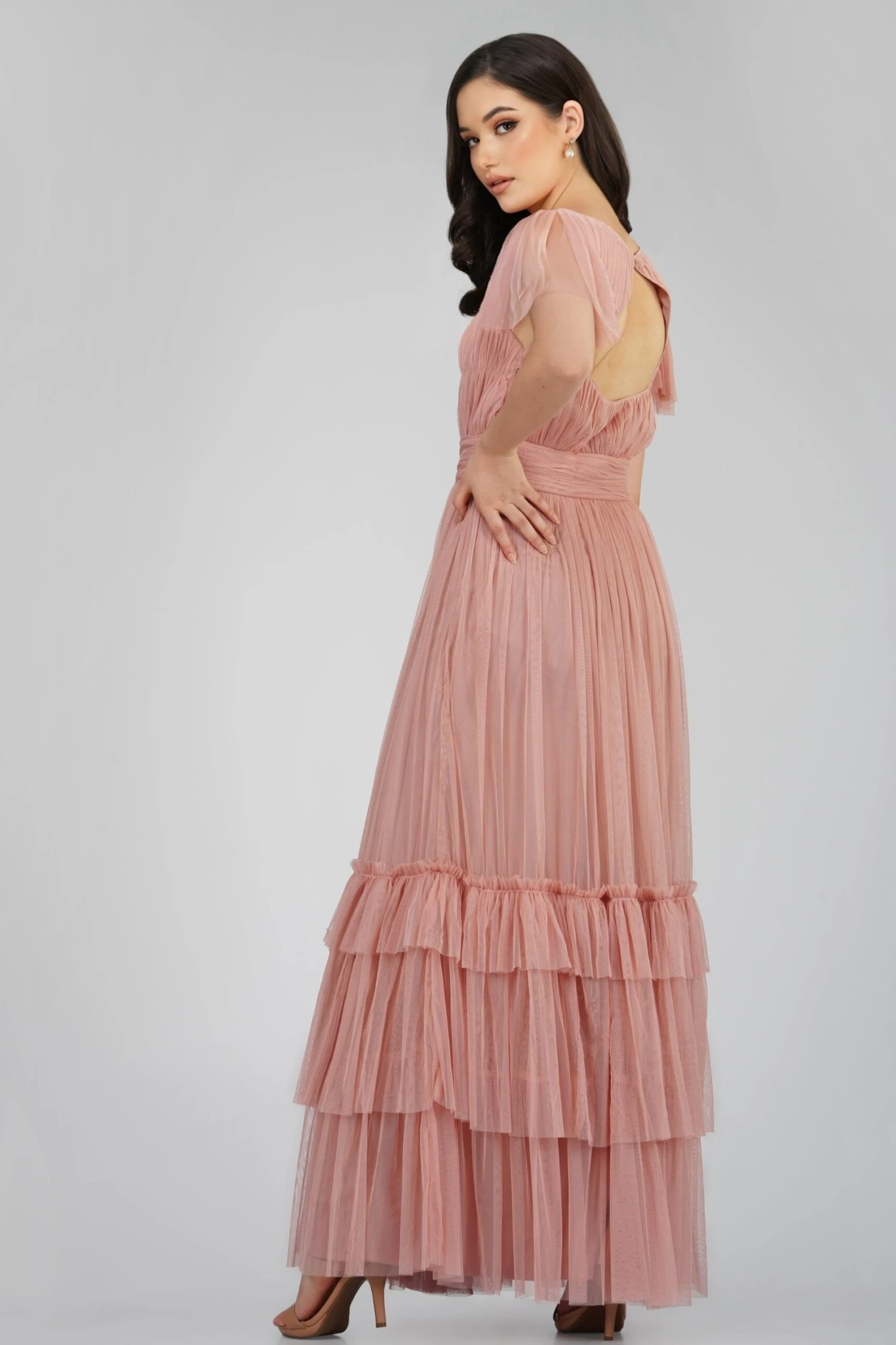 Diva Mink Tulle Bridesmaid Dress 2 Diva Mink Tulle Bridesmaid Dress - Image 2