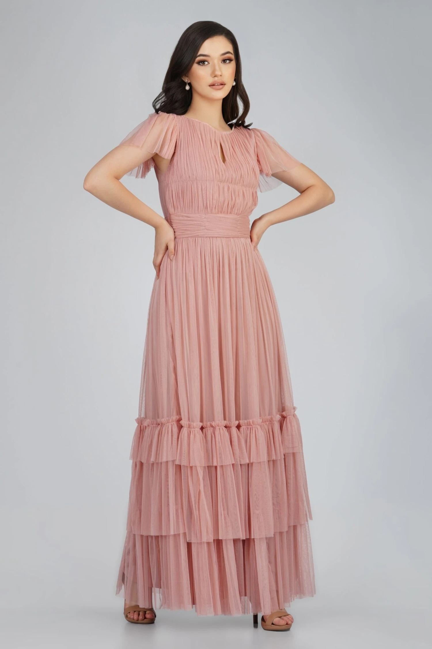 Diva Mink Tulle Bridesmaid Dress 5 Diva Mink Tulle Bridesmaid Dress - Image 5