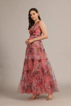 Candace Maxi Dress In Mixed Floral 8 Candace Maxi Dress In Mixed Floral -Laceand Beads EDITCandaceMaxiinMixedFloral 2