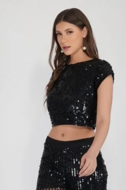 Elaine Black Sequin Top 30 Elaine Black Sequin Top -Laceand Beads Elaine Raine 3 eaf37033 da8b 47b7 a790 f79212dae881