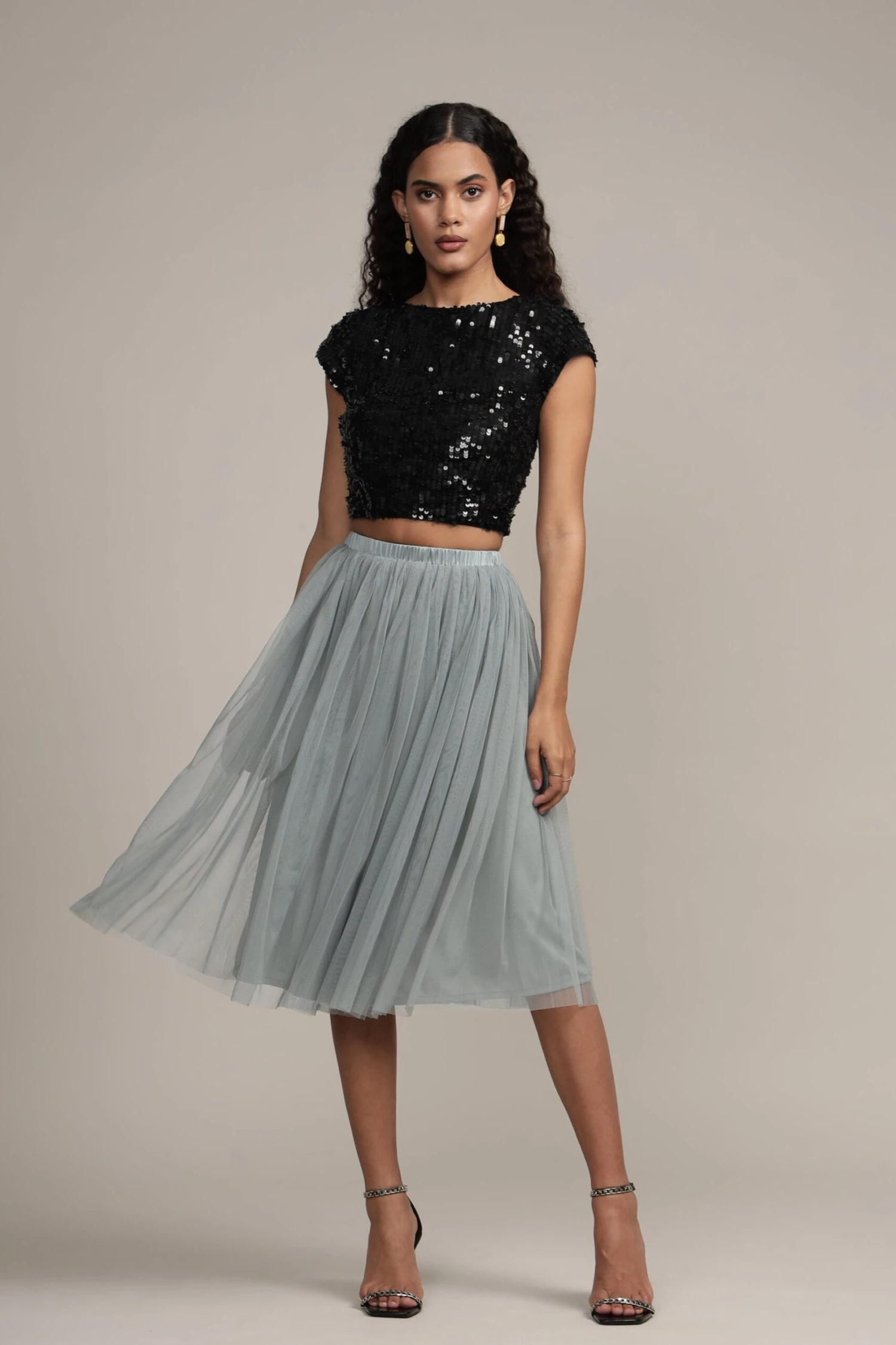 Elaine Black Sequin Top 2 Elaine Black Sequin Top - Image 2