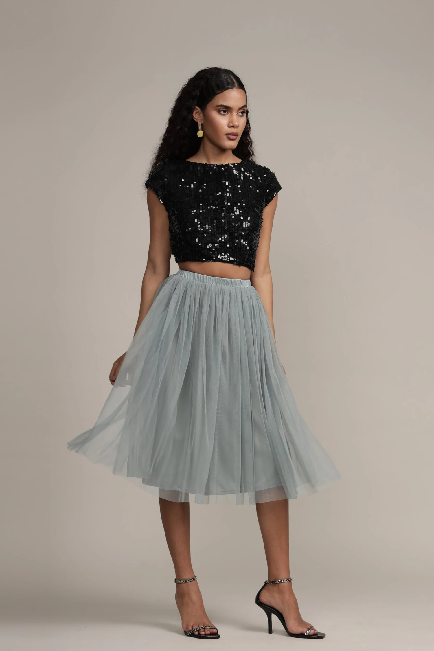 Elaine Black Sequin Top 3 Elaine Black Sequin Top - Image 3