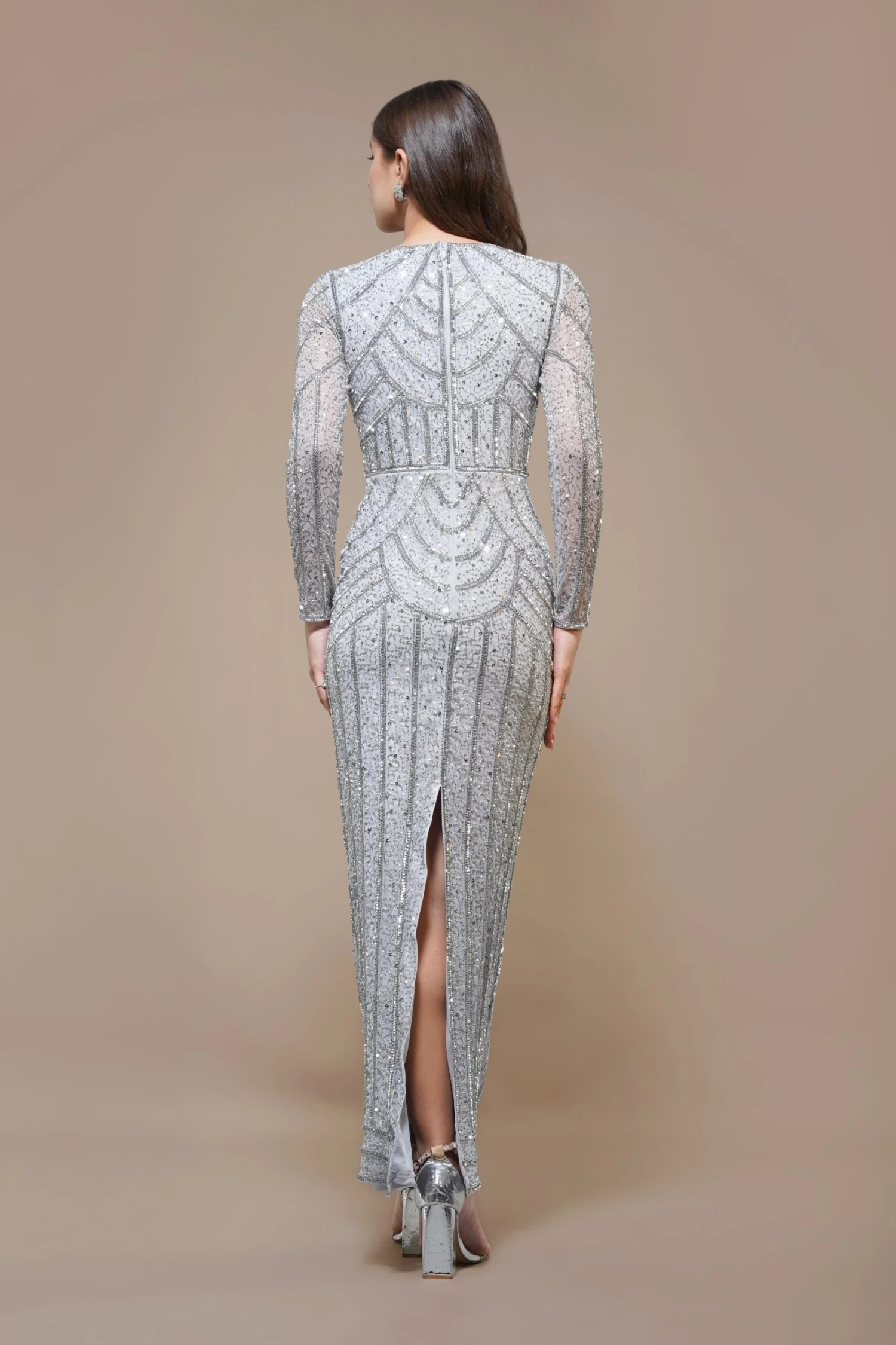 Ellis Maxi Dress In Ice Blue 3 Ellis Maxi Dress In Ice Blue - Image 3